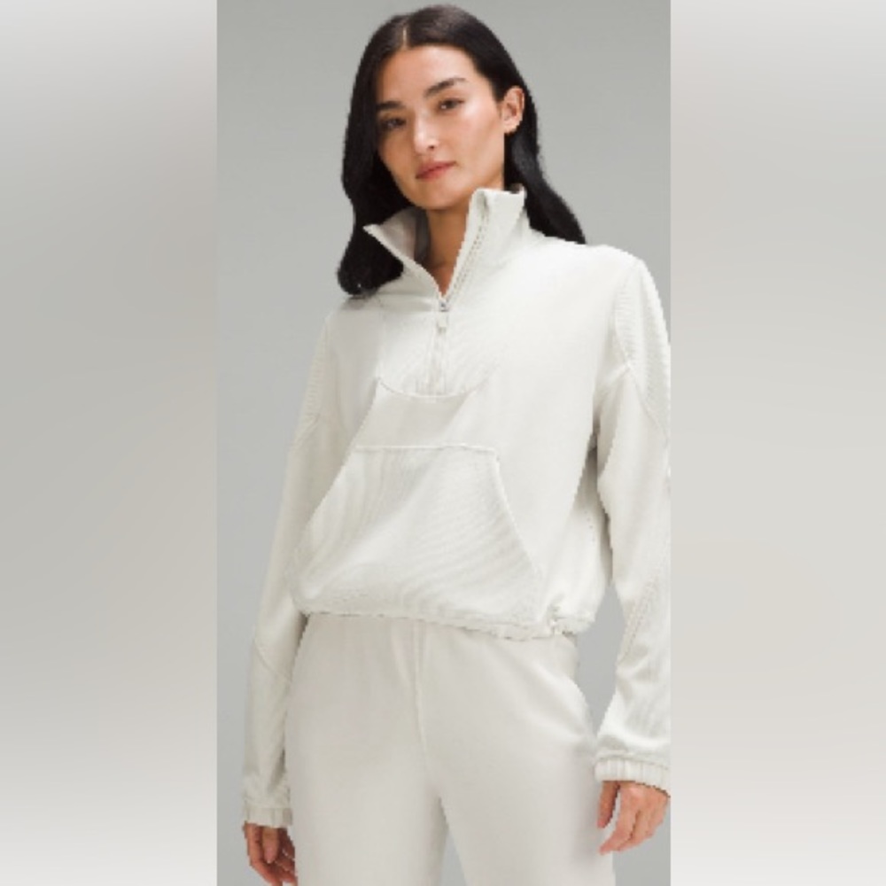 🍋Lululemon Brushed Softstreme Ribbed 1/2 Zip *NWT